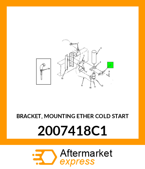 BRACKET, MOUNTING ETHER COLD START 2007418C1