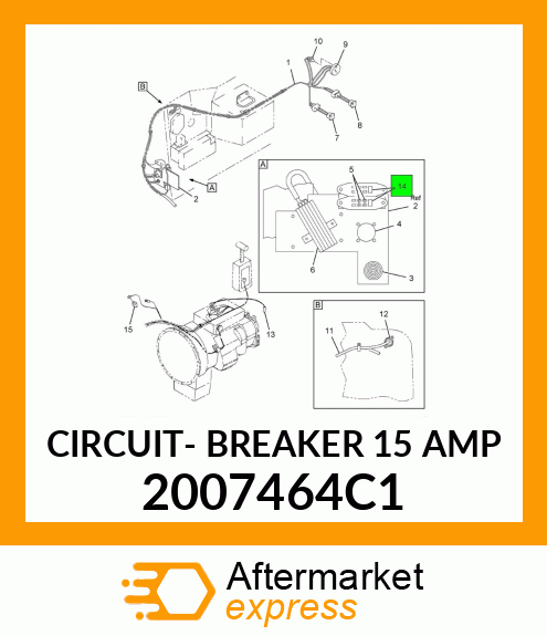 CIRCUIT- BREAKER 15 AMP 2007464C1
