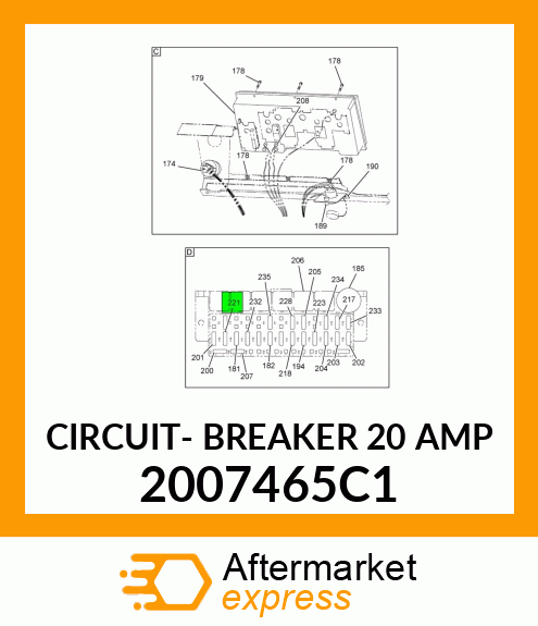 CIRCUIT- BREAKER 20 AMP 2007465C1