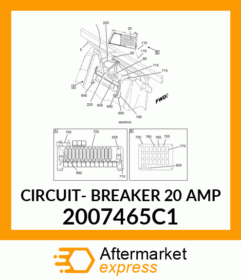 CIRCUIT- BREAKER 20 AMP 2007465C1