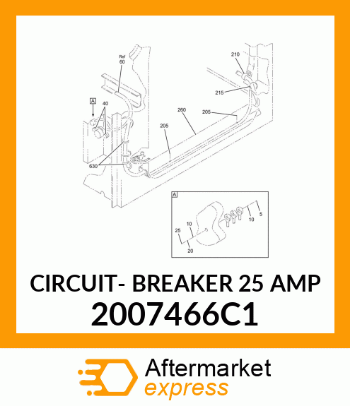 CIRCUIT- BREAKER 25 AMP 2007466C1
