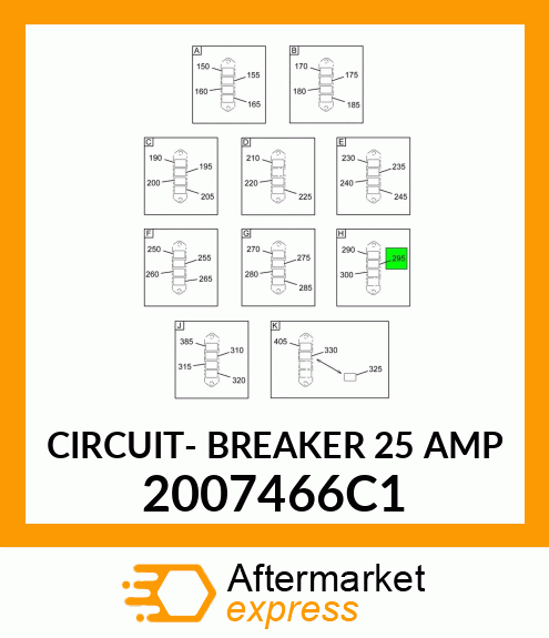 CIRCUIT- BREAKER 25 AMP 2007466C1