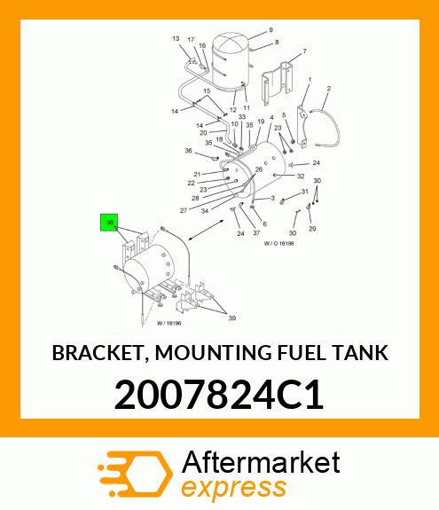 BRACKET, MOUNTING FUEL TANK 2007824C1