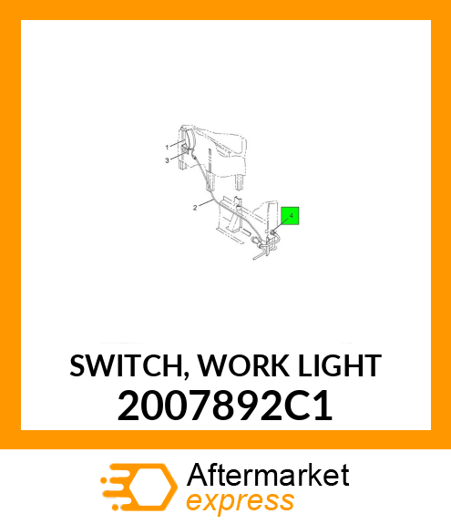 SWITCH, WORK LIGHT 2007892C1