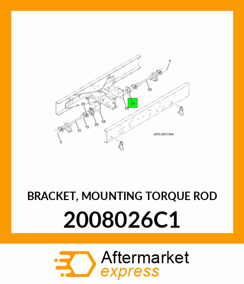 BRACKET, MOUNTING TORQUE ROD 2008026C1