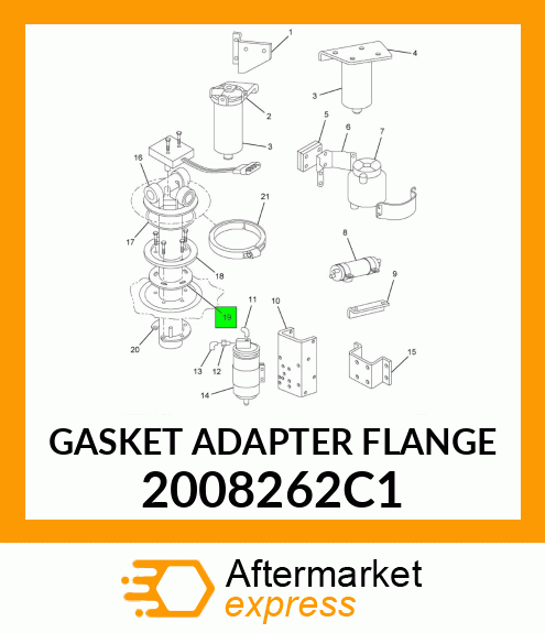 GASKET ADAPTER FLANGE 2008262C1