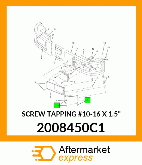 SCREW TAPPING #10-16 X 1.5" 2008450C1