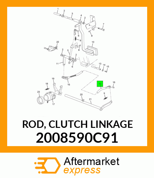 ROD, CLUTCH LINKAGE 2008590C91