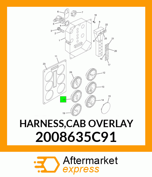 HARNESS,CAB OVERLAY 2008635C91