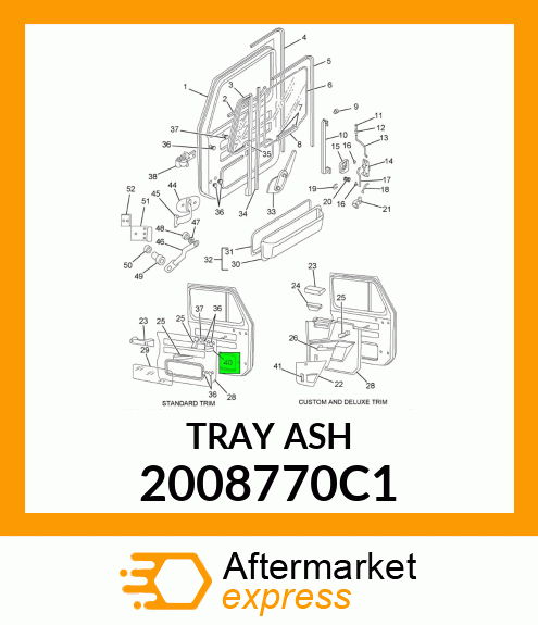 TRAY ASH 2008770C1