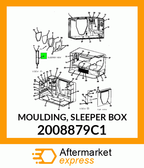 MOULDING, SLEEPER BOX 2008879C1