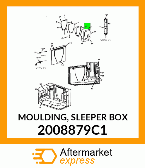 MOULDING, SLEEPER BOX 2008879C1