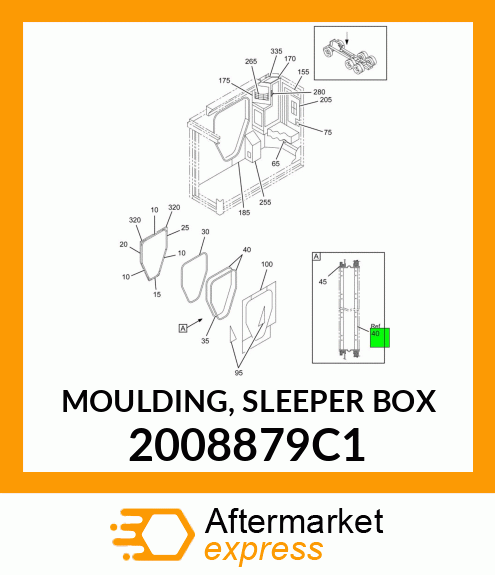 MOULDING, SLEEPER BOX 2008879C1