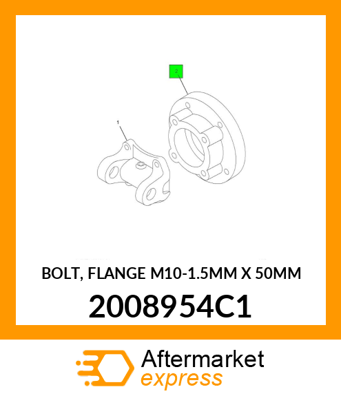 BOLT, FLANGE M10-1.5MM X 50MM 2008954C1