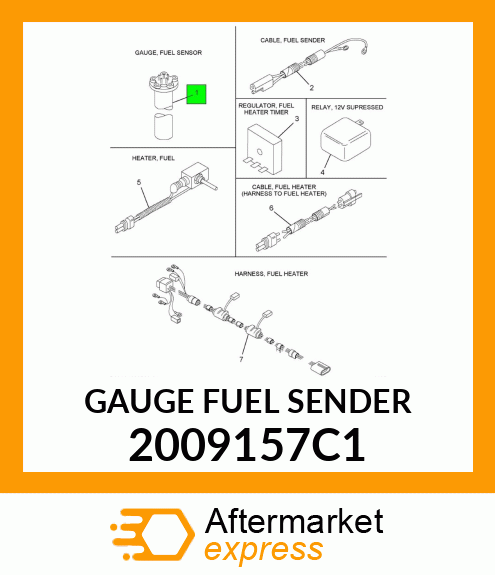 GAUGE FUEL SENDER 2009157C1