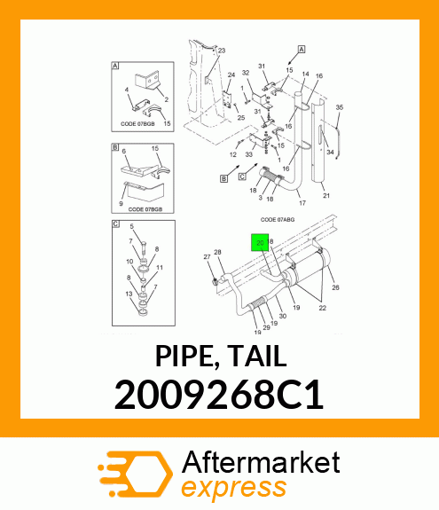 PIPE, TAIL 2009268C1