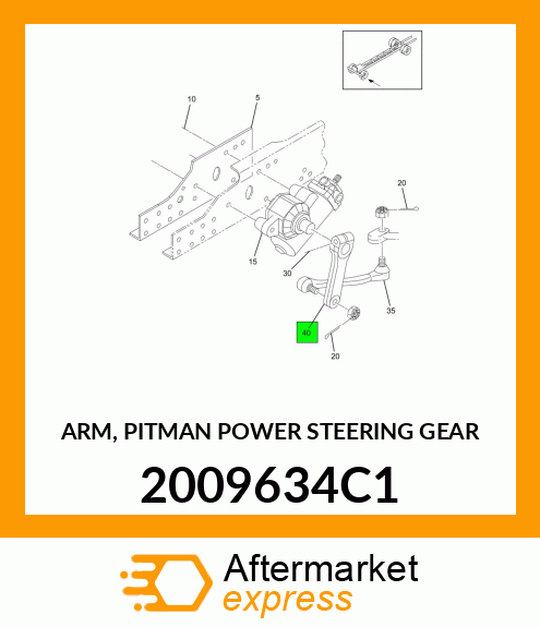 ARM, PITMAN POWER STEERING GEAR 2009634C1