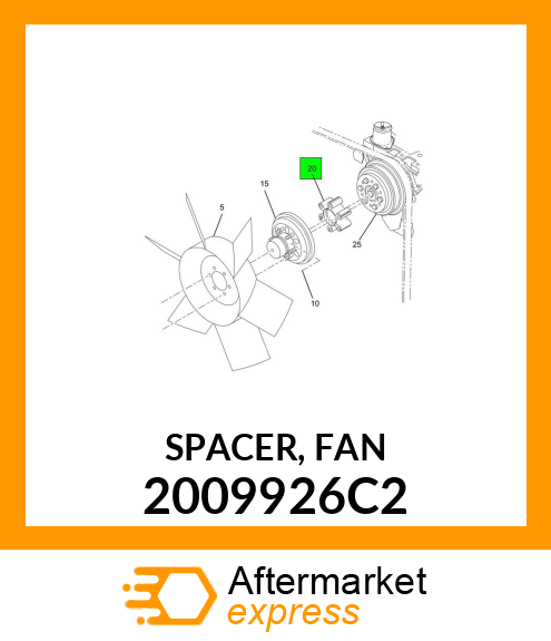 SPACER, FAN 2009926C2