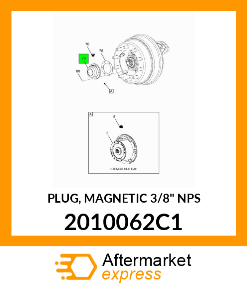 PLUG, MAGNETIC 3/8" NPS 2010062C1