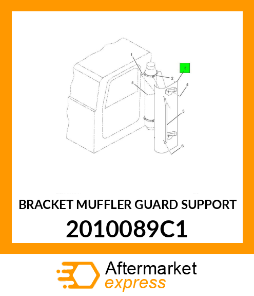 BRACKET MUFFLER GUARD SUPPORT 2010089C1