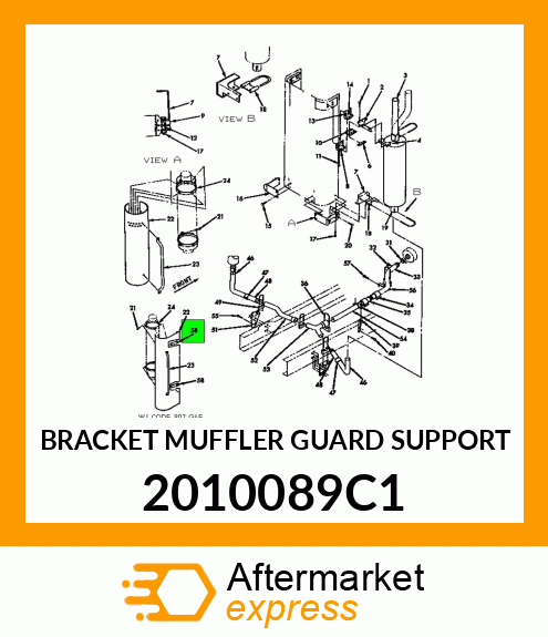 BRACKET MUFFLER GUARD SUPPORT 2010089C1