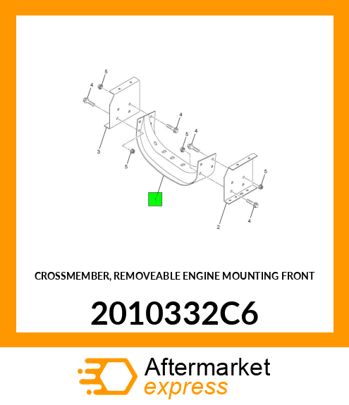 CROSSMEMBER, REMOVEABLE ENGINE MOUNTING FRONT 2010332C6