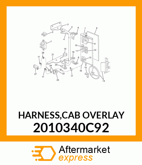 HARNESS,CAB OVERLAY 2010340C92