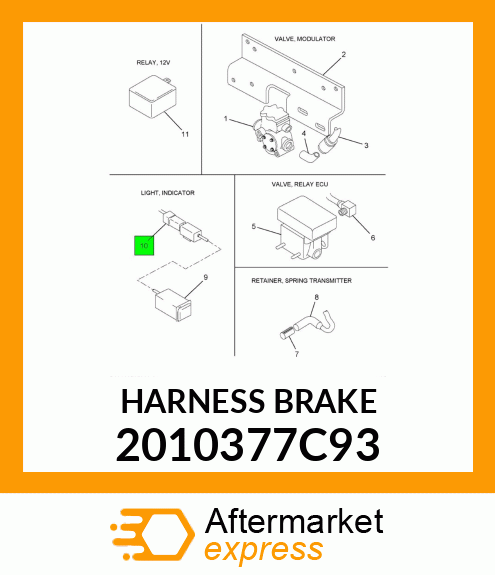 HARNESS BRAKE 2010377C93