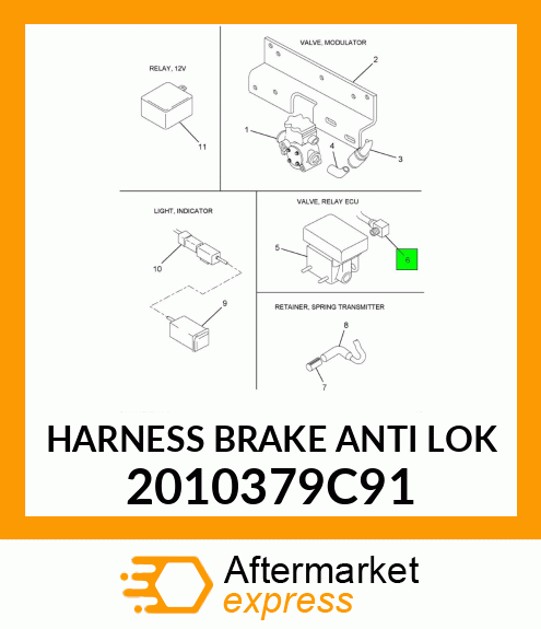 HARNESS BRAKE ANTI LOK 2010379C91