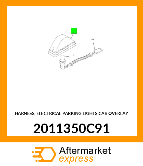 HARNESS, ELECTRICAL PARKING LIGHTS CAB OVERLAY 2011350C91