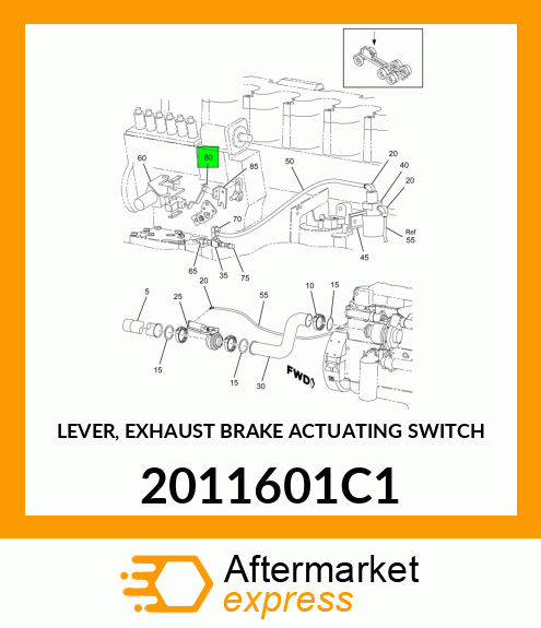 LEVER, EXHAUST BRAKE ACTUATING SWITCH 2011601C1