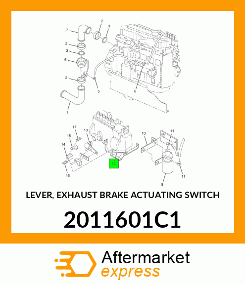 LEVER, EXHAUST BRAKE ACTUATING SWITCH 2011601C1