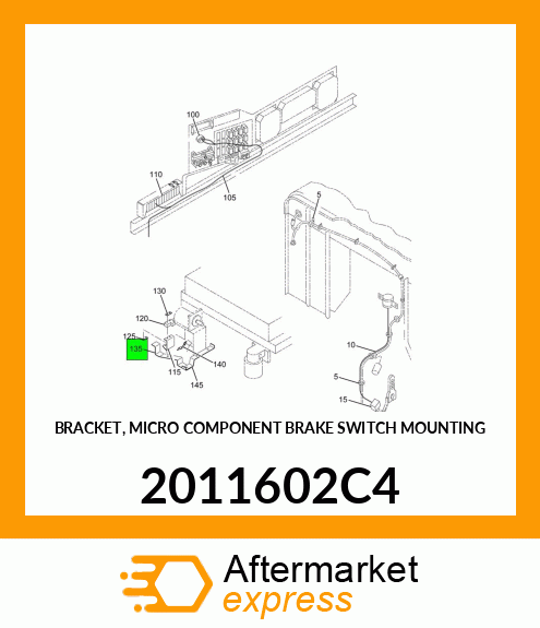 BRACKET, MICRO COMPONENT BRAKE SWITCH MOUNTING 2011602C4