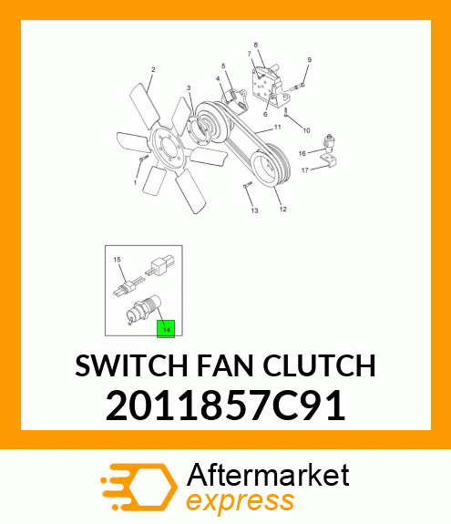 SWITCH FAN CLUTCH 2011857C91