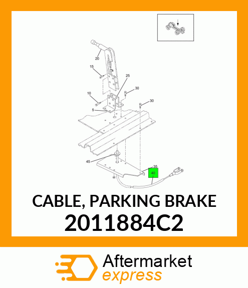 CABLE, PARKING BRAKE 2011884C2