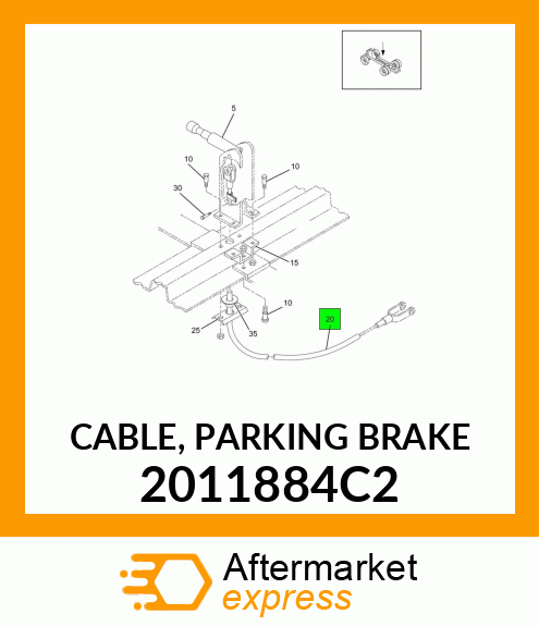 CABLE, PARKING BRAKE 2011884C2