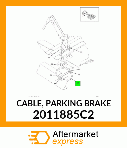 CABLE, PARKING BRAKE 2011885C2