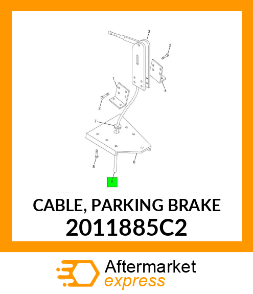 CABLE, PARKING BRAKE 2011885C2