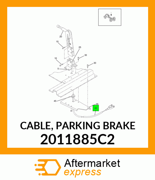 CABLE, PARKING BRAKE 2011885C2