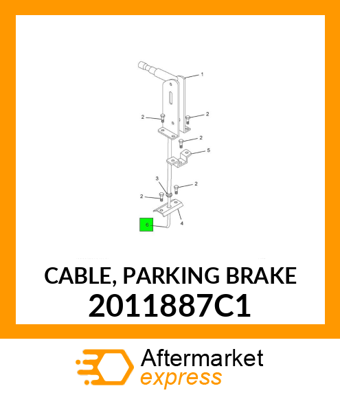 CABLE, PARKING BRAKE 2011887C1