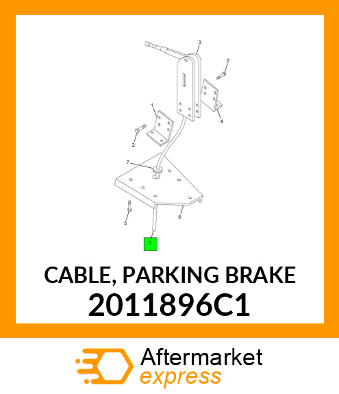 CABLE, PARKING BRAKE 2011896C1