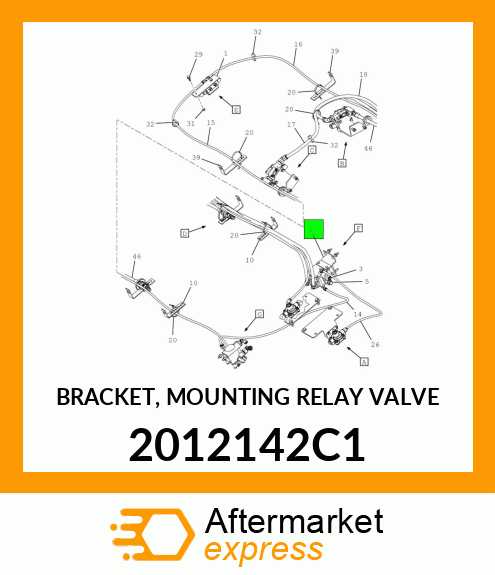 BRACKET, MOUNTING RELAY VALVE 2012142C1