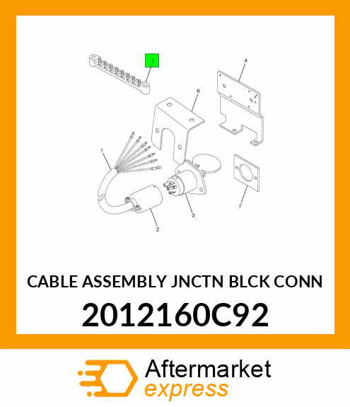 CABLE ASSEMBLY JNCTN BLCK CONN 2012160C92