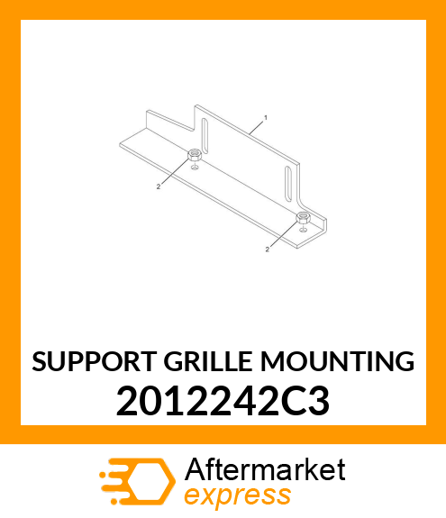 SUPPORT GRILLE MOUNTING 2012242C3