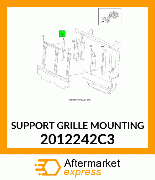 SUPPORT GRILLE MOUNTING 2012242C3