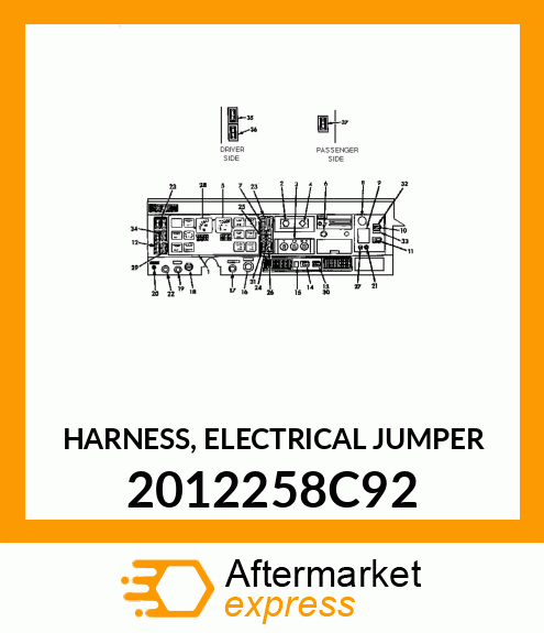 HARNESS, ELECTRICAL JUMPER 2012258C92