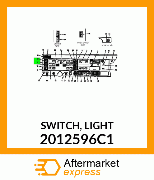 SWITCH, LIGHT 2012596C1