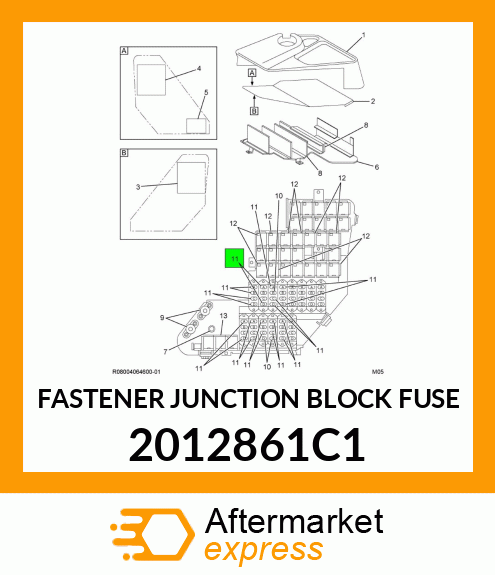 FASTENER JUNCTION BLOCK FUSE 2012861C1