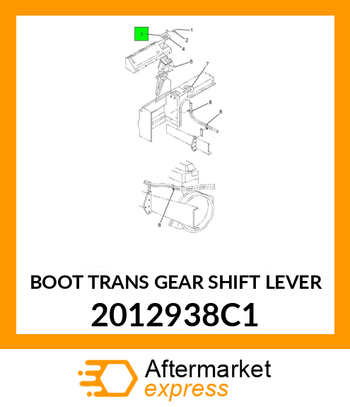 BOOT TRANS GEAR SHIFT LEVER 2012938C1