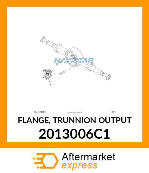 FLANGE, TRUNNION OUTPUT 2013006C1